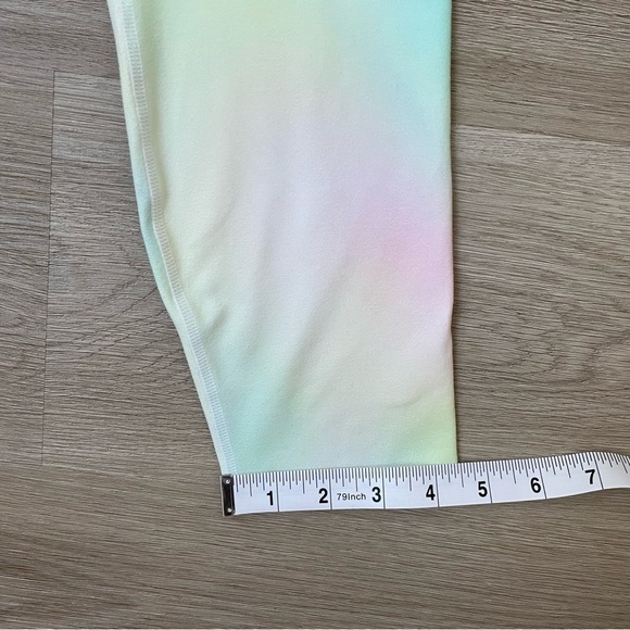 Fabletics Boost PowerHold High-Waisted 7/8 Legging, Blur/Lemon Crème - Picture 14 of 14
